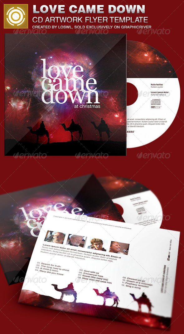 Love Came Down CD Artwork Template - CD & DVD Artwork Print Templates