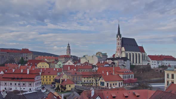 Old town Krumlov in Czech Republic