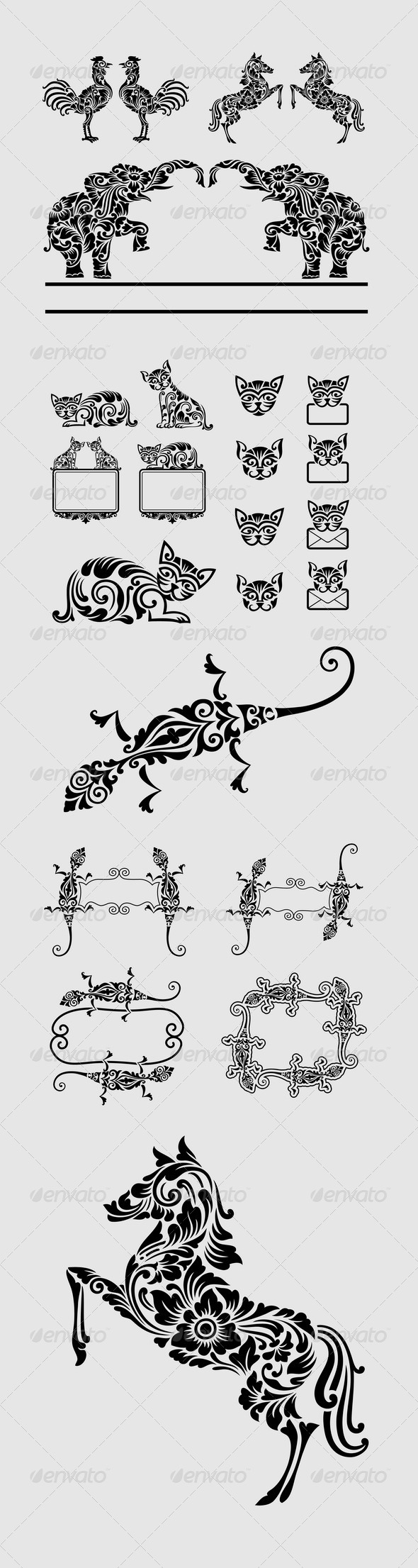 Animal Floral Ornament Decorations