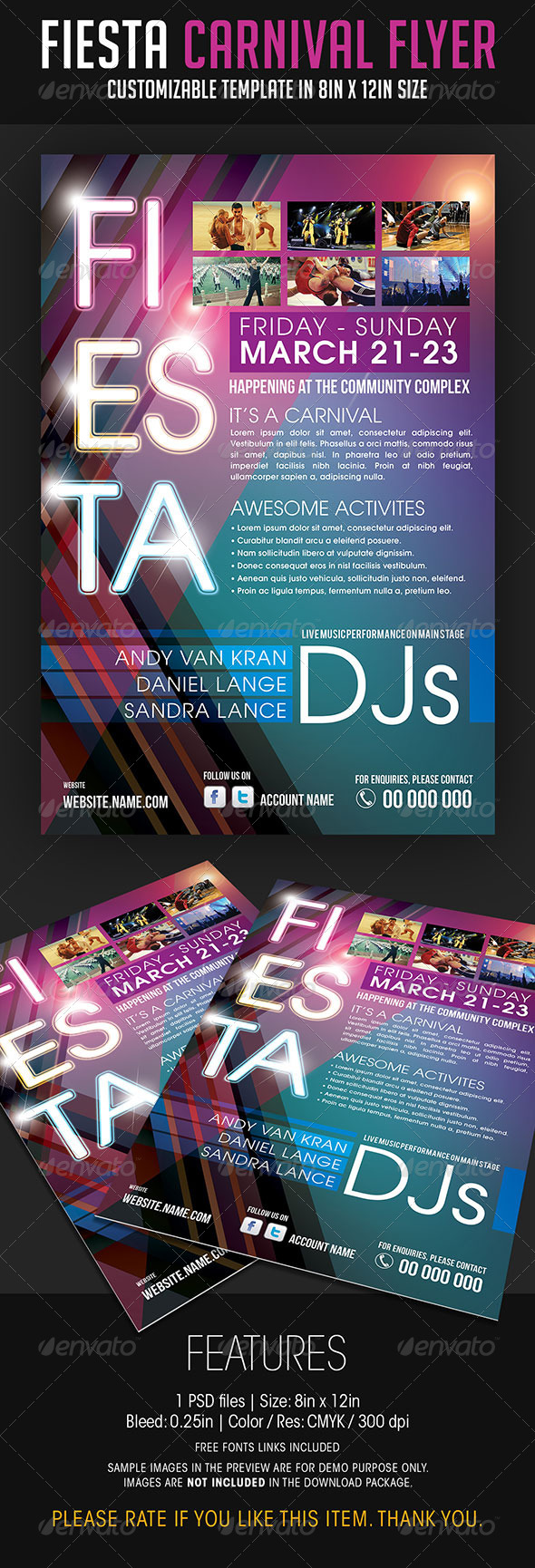 Fiesta Carnival Flyer - Events Flyers