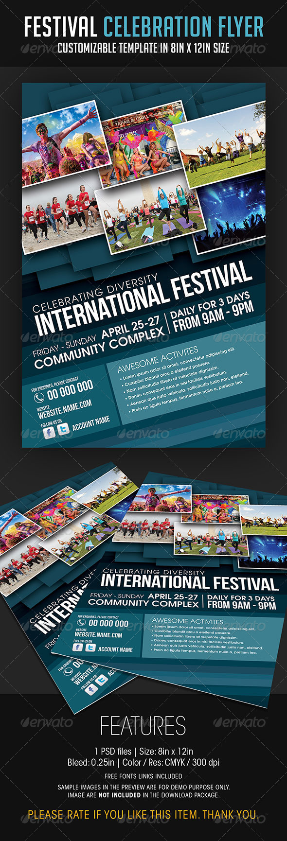 Festival Celebration Flyer - Events Flyers
