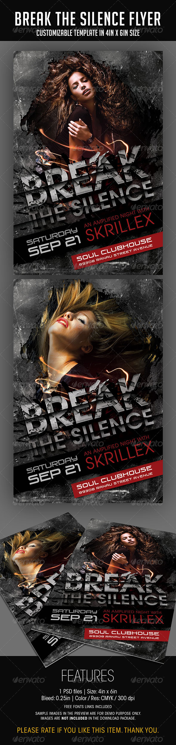 Break The Silence Party Flyer - Print Templates