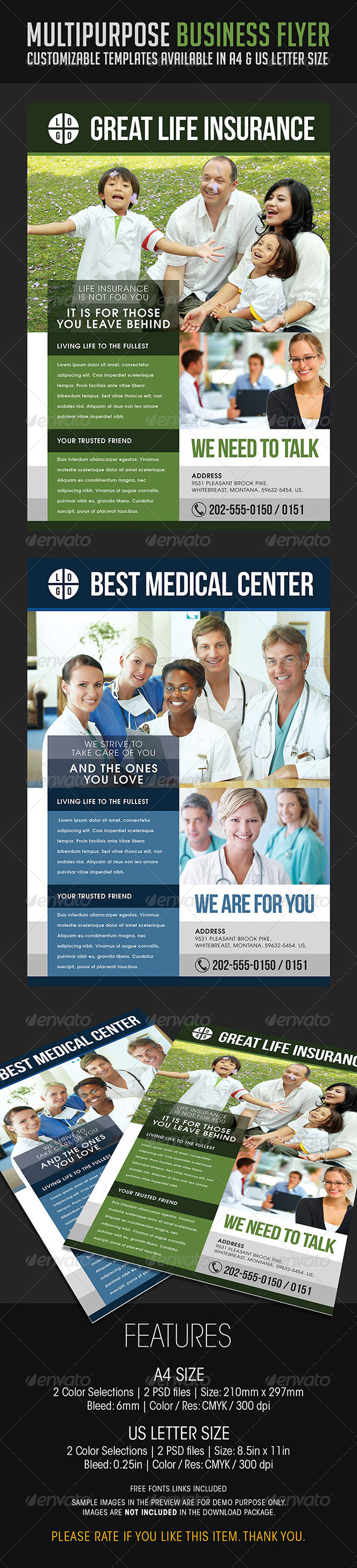 Multipurpose Business Flyer 06 - Flyers Print Templates