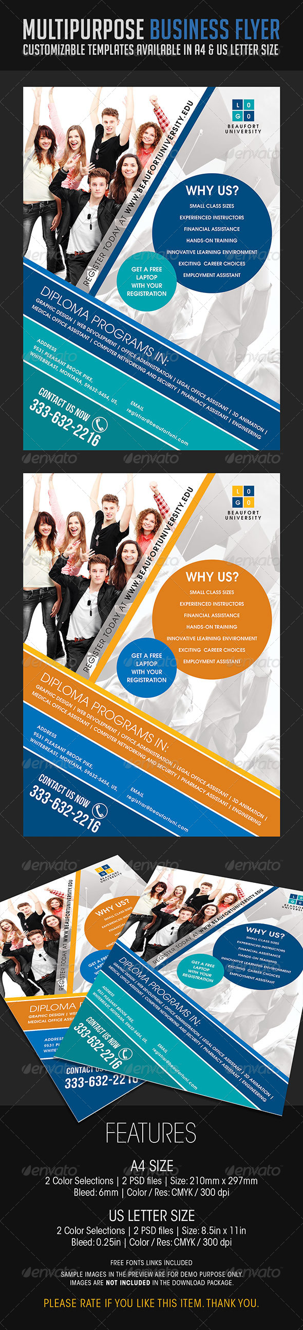 Multipurpose Business Flyer 09 - Flyers Print Templates