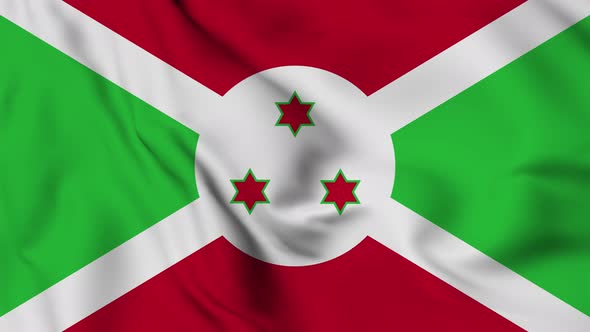 Burundi flag seamless closeup waving animation alt