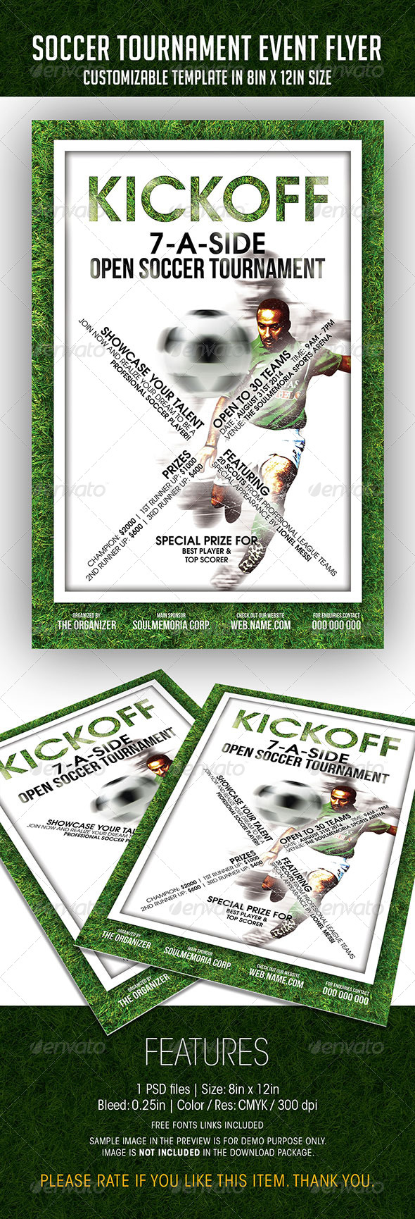 Soccer Tournament Event Flyer - Sports Events