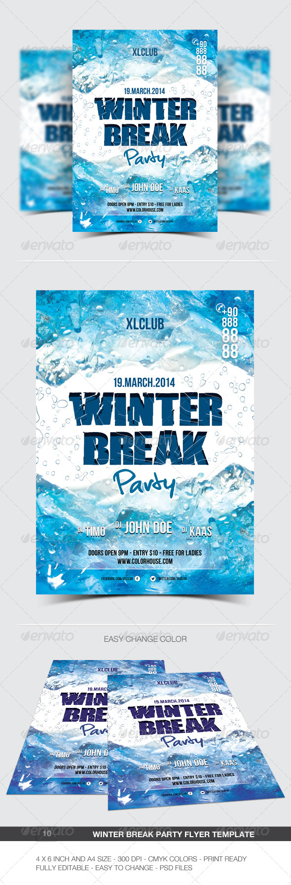 Winter Break Party Flyer / Poster - 10 - Clubs & Parties Events