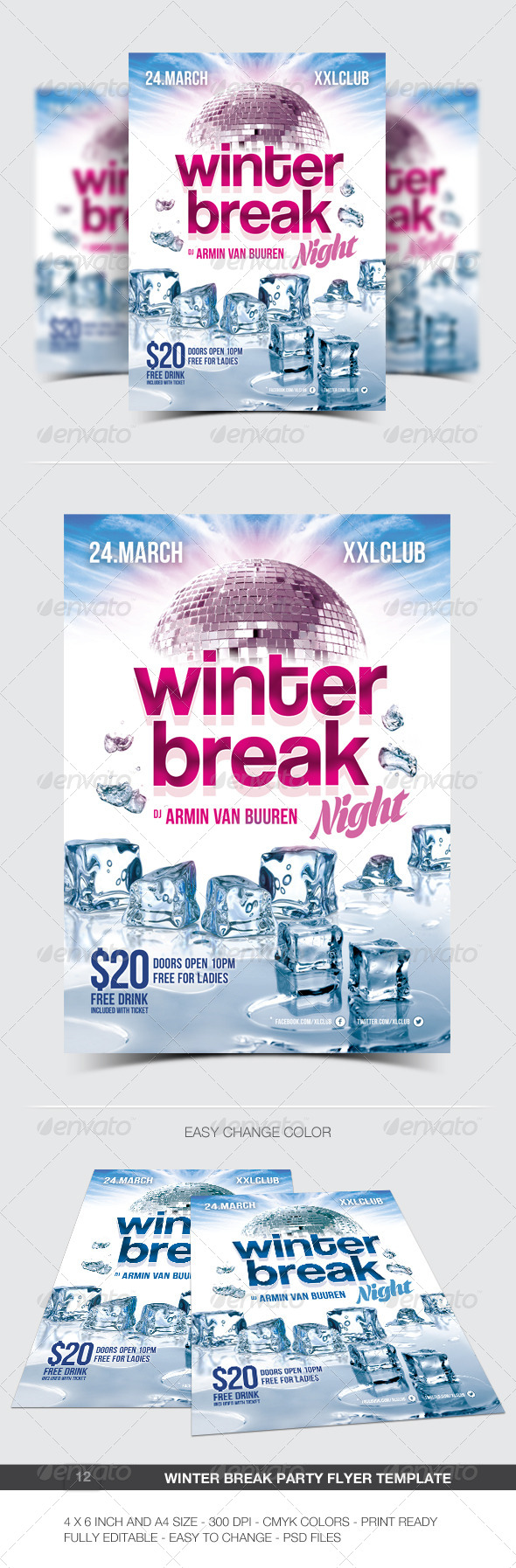Winter Break Party Flyer / Poster - 12 - Clubs & Parties Events