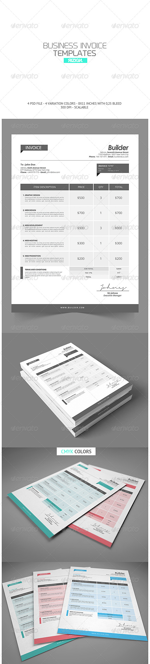 Business Invoice - Proposals & Invoices Stationery
