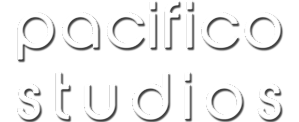 Pacificostudiostexttransparentbackground2whitebevelemboss590x242