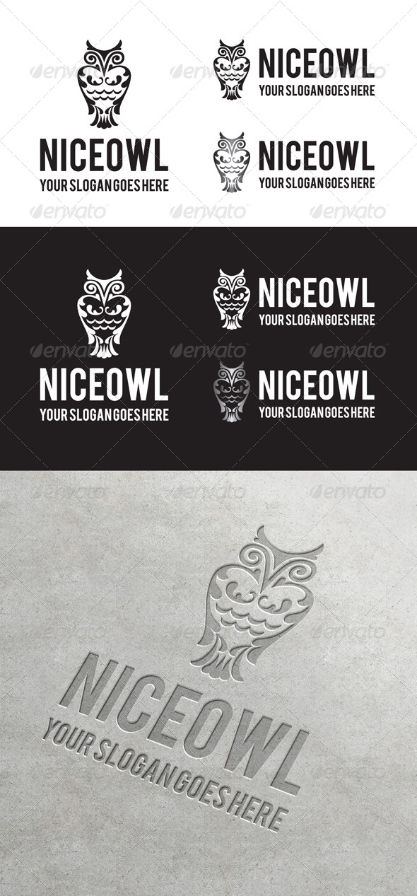 Niceowl Logo - Animals Logo Templates
