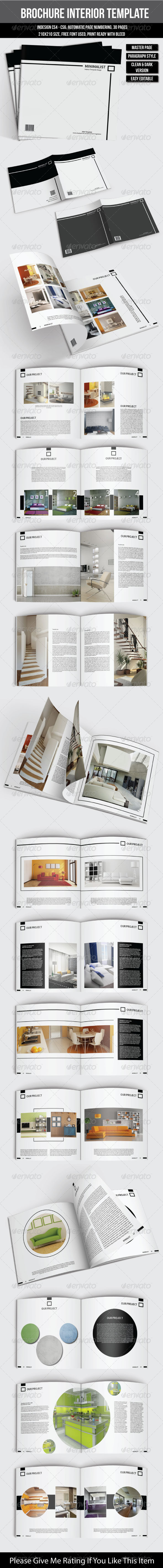 Square Interior Brochure - Brochures Print Templates