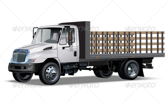 Truck Flatbed - Man-made Objects Objects