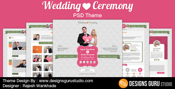 Wedding Ceremony - Personal PSD Templates