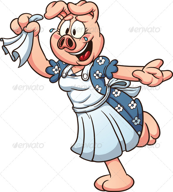 Cartoon Pig by memoangeles | GraphicRiver