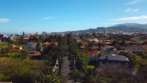 View From the Height on Townscape San Cristobal De La Laguna Tenerife Canary Islands Spain alt