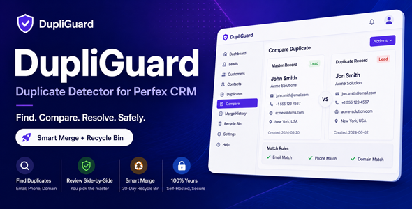DupliGuard - Duplicate Detector for Perfex CRM