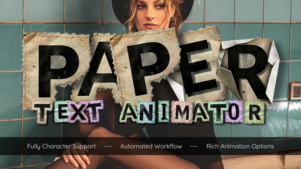Paper Text Animator, DaVinci Resolve Templates | VideoHive
