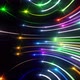 Colorful Horizontal Curved Light Trails Seamless Loop - VideoHive Item for Sale