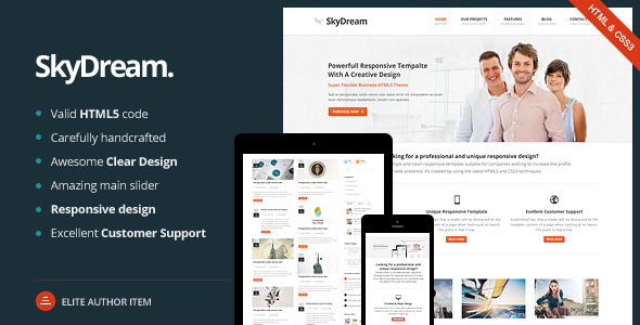 SkyDream - Responsive HTML5 Template