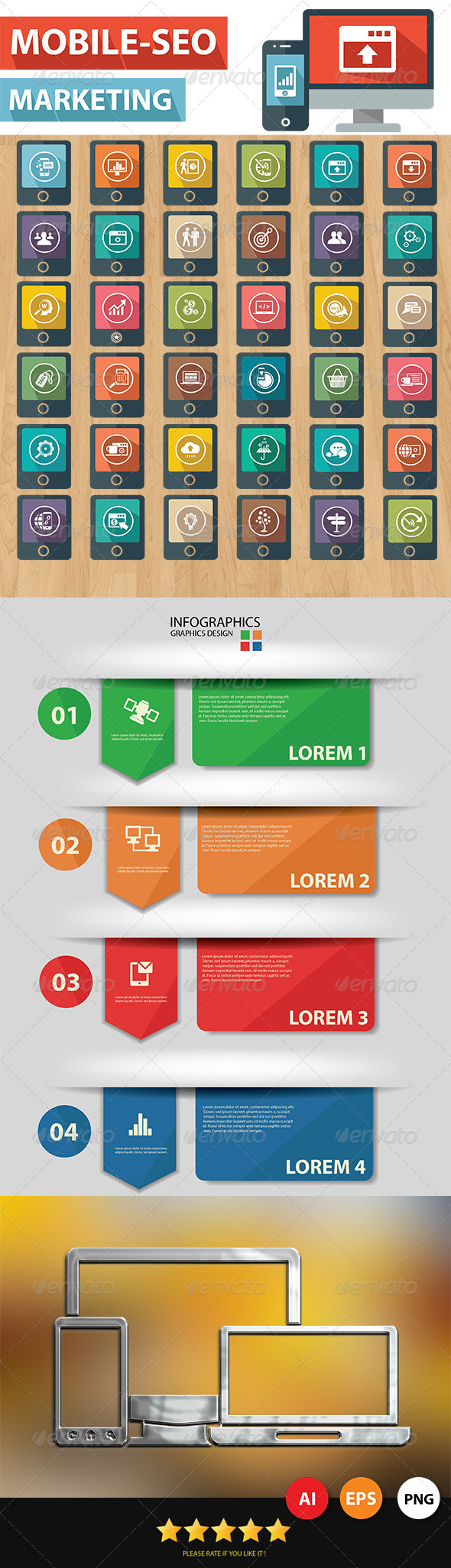 Mobile-SEO Icons - Web Icons