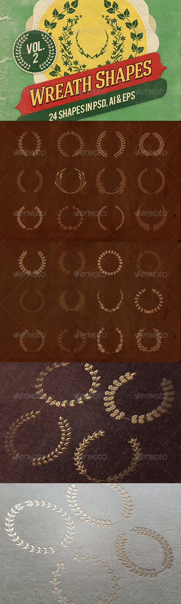 Wreath Shapes Vol.2 - Decorative Symbols Decorative