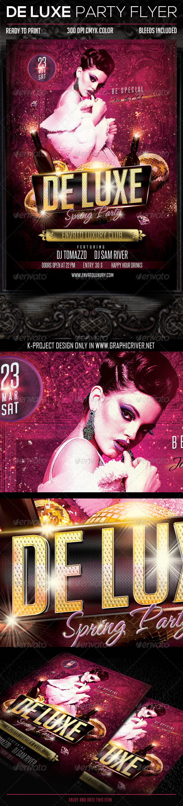 De Luxe Party Flyer - Clubs & Parties Events