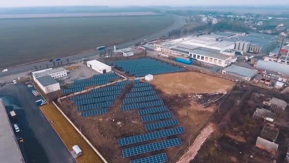 Solar cell panels field alt