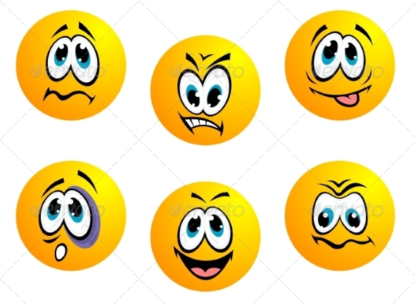 Collection of Yellow Emoticons - Miscellaneous Characters