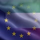 EU Kuwait Flag Loop Background 4K