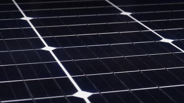 Solar Panel Rotate. Monocrystalline Solar Battery. Solar Energy. Silicon Wafer alt