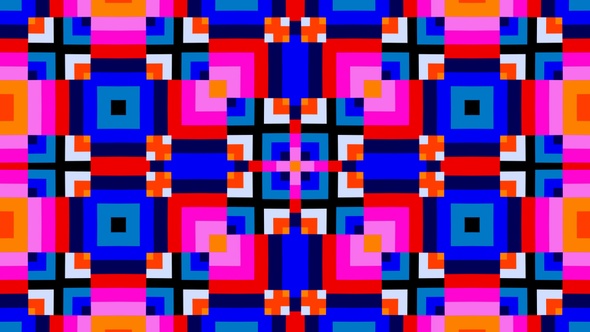Colored Kaleidoscope Dynamic Background