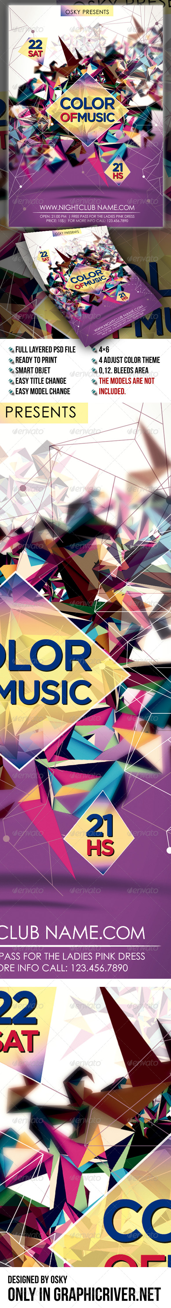 Color Of Music - Events Flyers