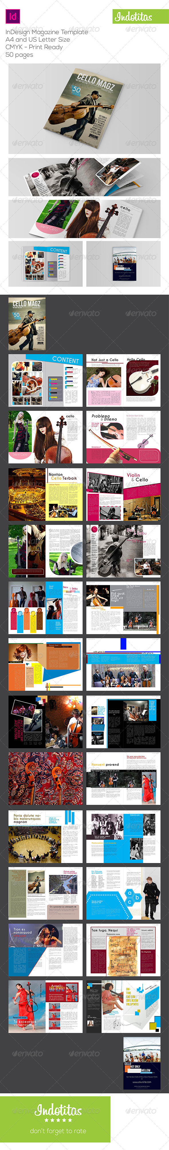 InDesign Magazine Template - Magazines Print Templates