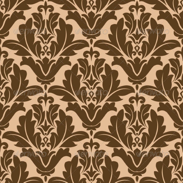Floral Damask-Style Pattern - Patterns Decorative