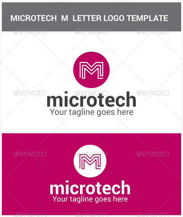 Microtech M Letter Logo - Letters Logo Templates