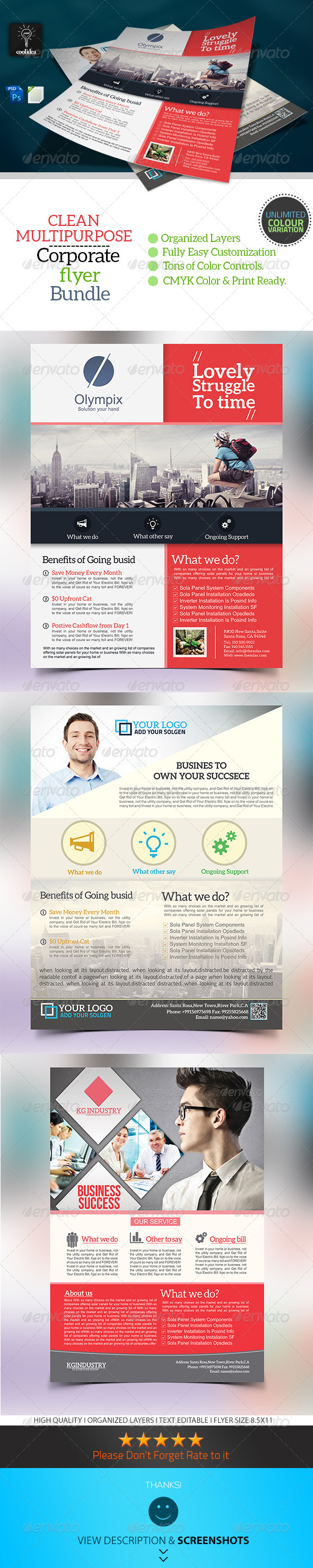 Corporate Flyer Bundle Vol 01 - Corporate Flyers