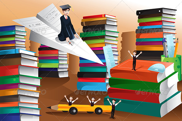 Education Concept - Conceptual Vectors
