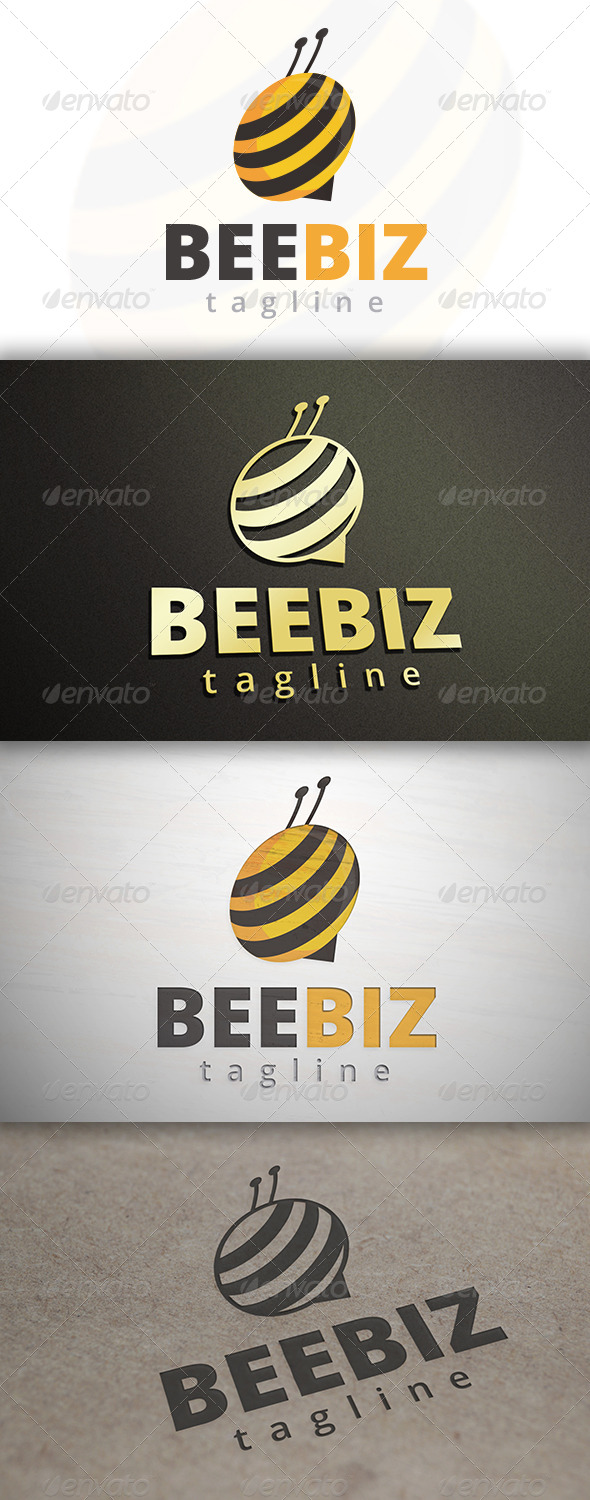Bee Media Logo - Animals Logo Templates
