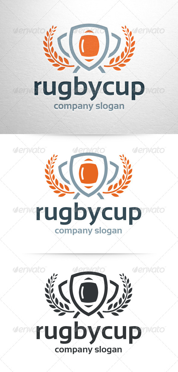 Rugby Cup Logo Template - Objects Logo Templates