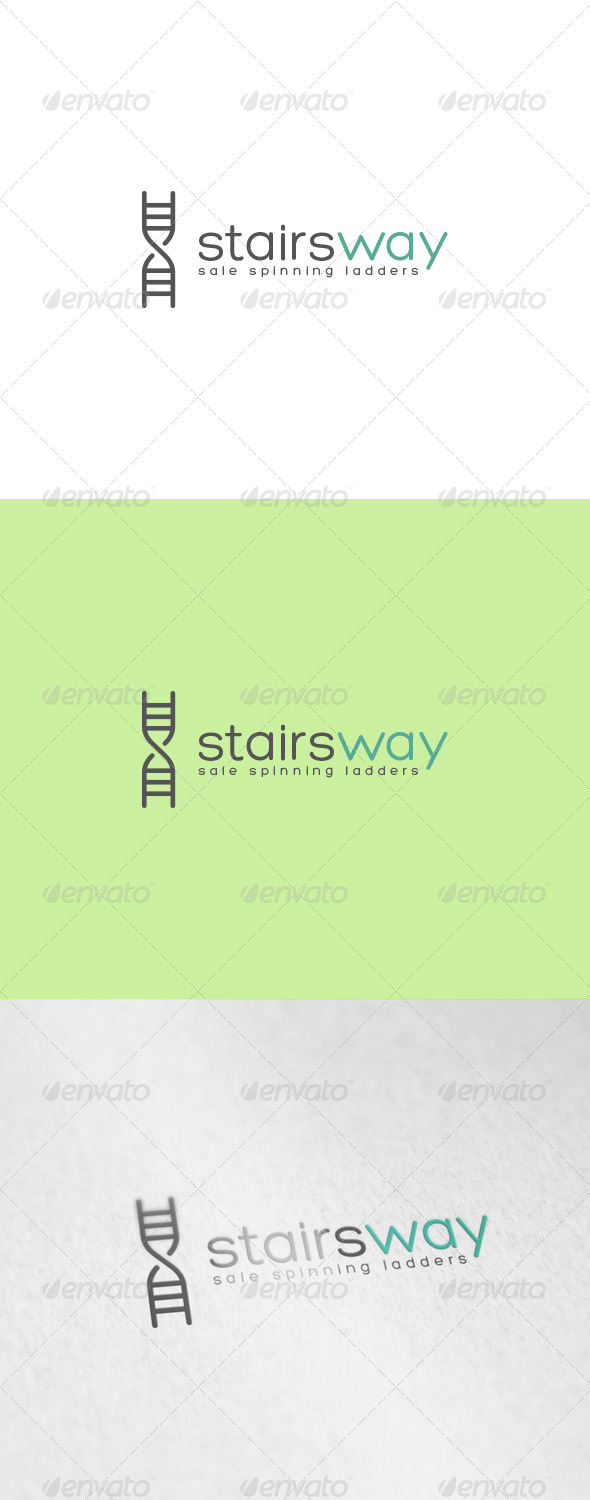 Stairs Way Logo - Letters Logo Templates