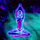 Yoga in the Lotus Position in Outer Space - VideoHive Item for Sale
