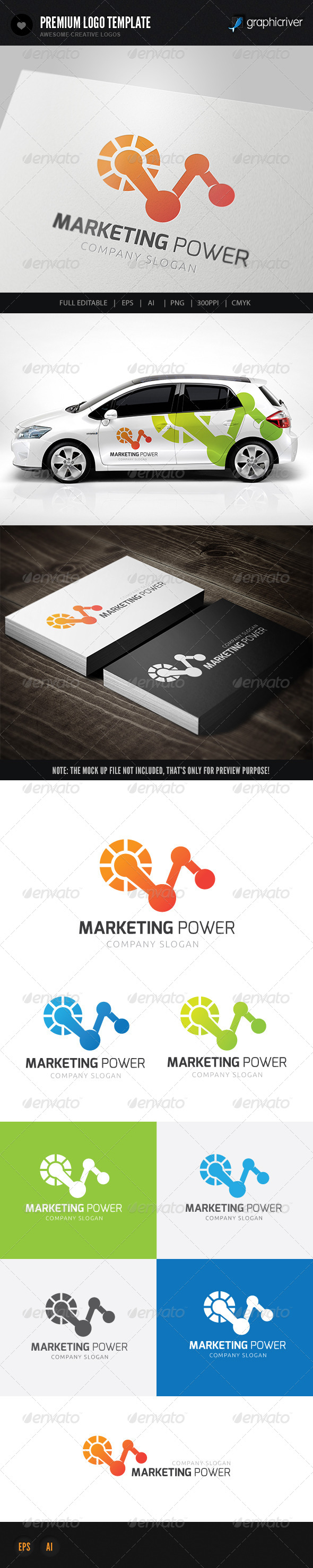 Marketing Power - Symbols Logo Templates
