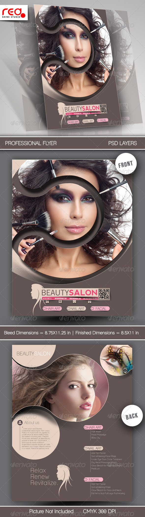 Beauty Salon Promotion Flyer Template - Commerce Flyers