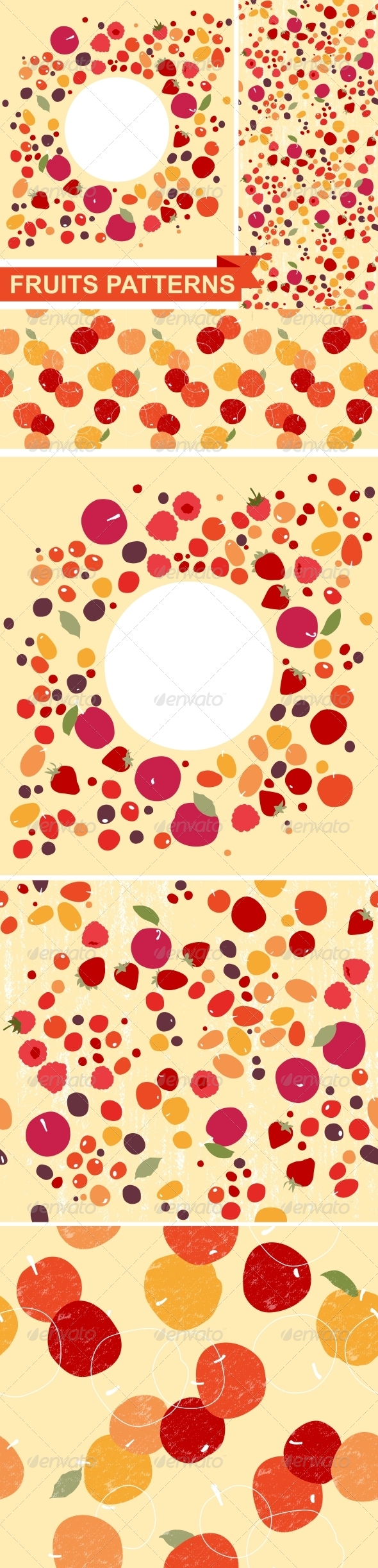 Fruit Patterns - Backgrounds Decorative