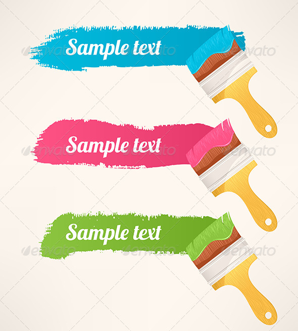 Colorful Horizontal Trails - Backgrounds Decorative