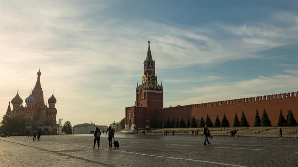 Moscow Kremlin, Red Square. Spasskaya Savior's Clock Tower