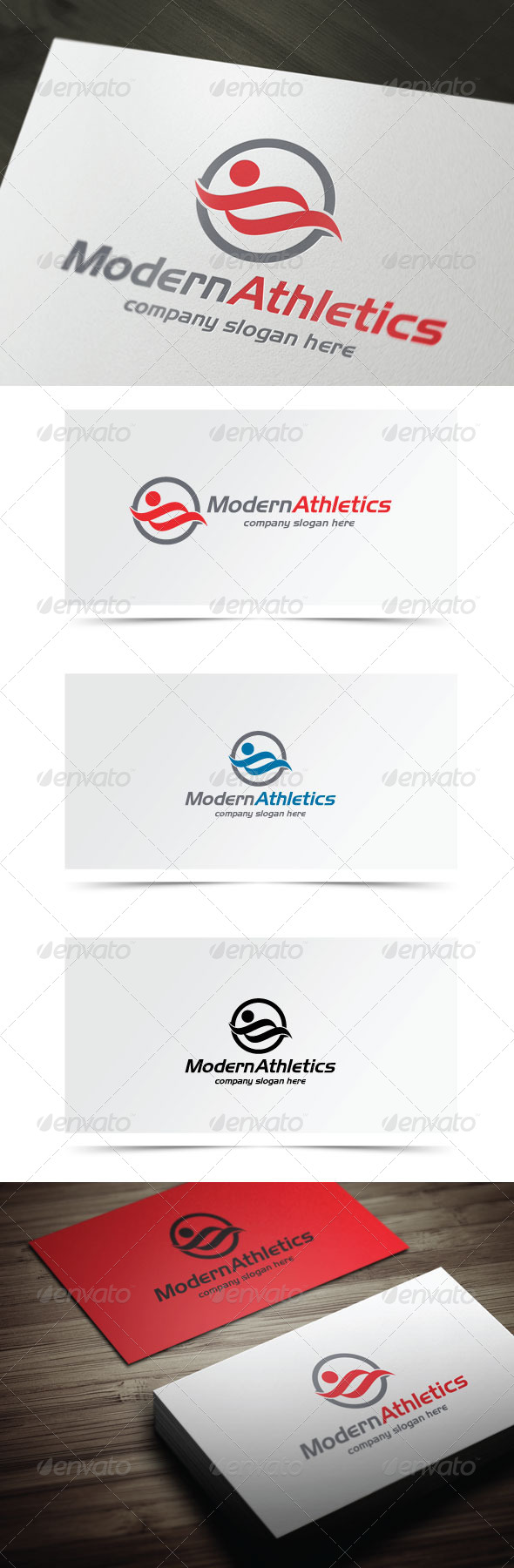 Modern Athletics - Humans Logo Templates