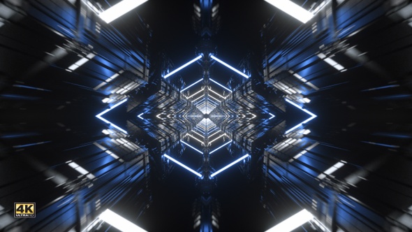 Romboid Neon Tunnel Blue alt