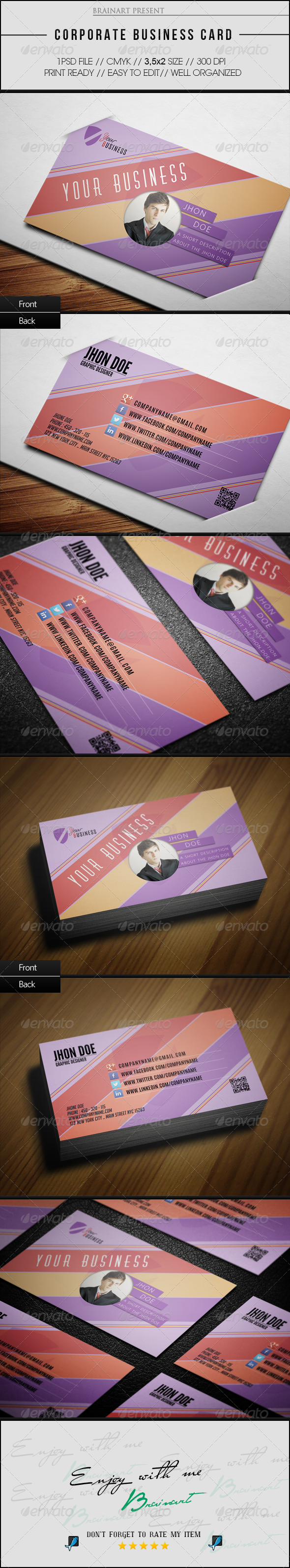 Corporate Business Card - Corporate Business Cards